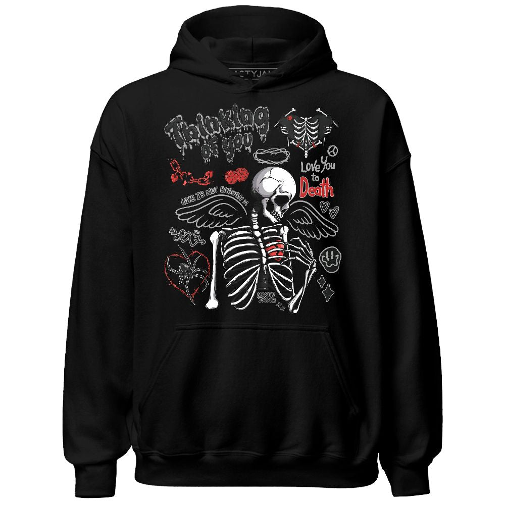 Black Cement 3s NastyJamz Hoodie Match Thinking Of You