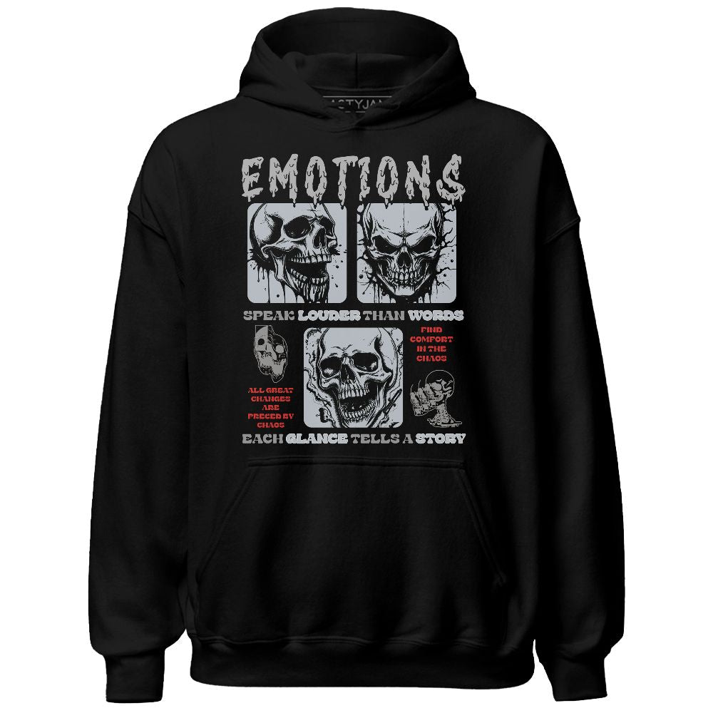 Black Cement 3s NastyJamz Hoodie Match Emotions Skull