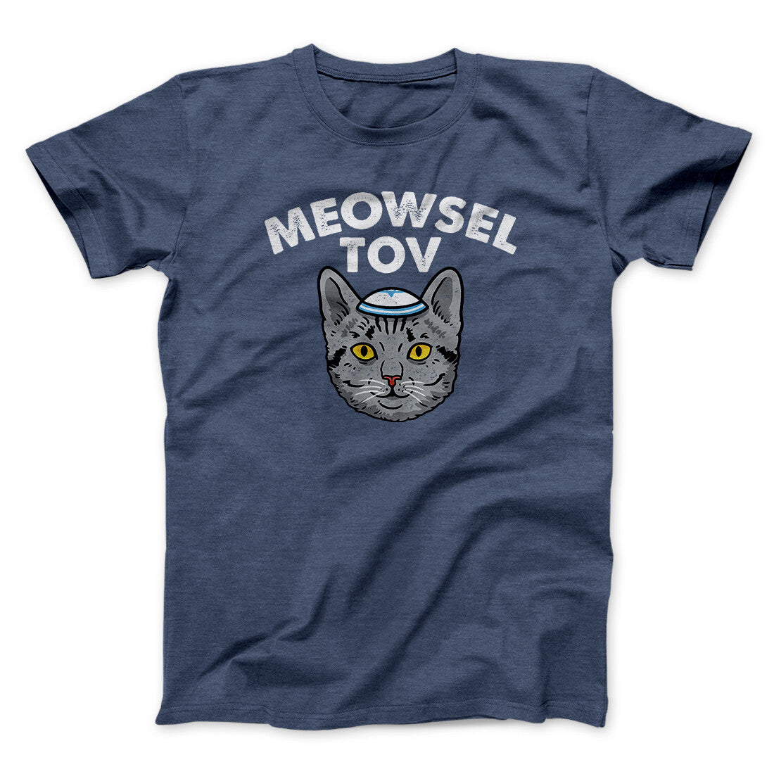 Meowsel Tov Funny Hanukkah Men/Unisex T-Shirt
