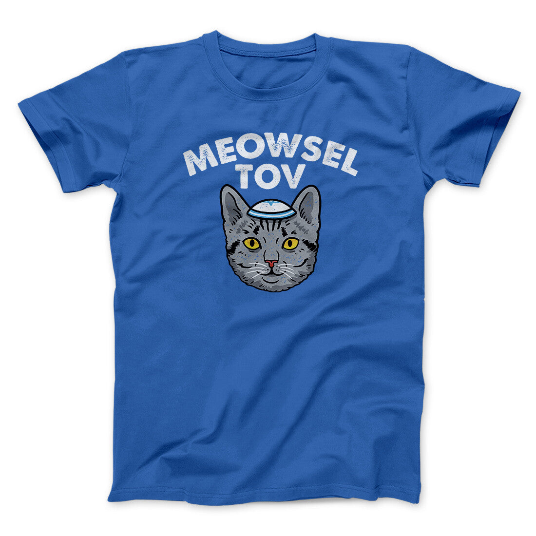 Meowsel Tov Funny Hanukkah Men/Unisex T-Shirt