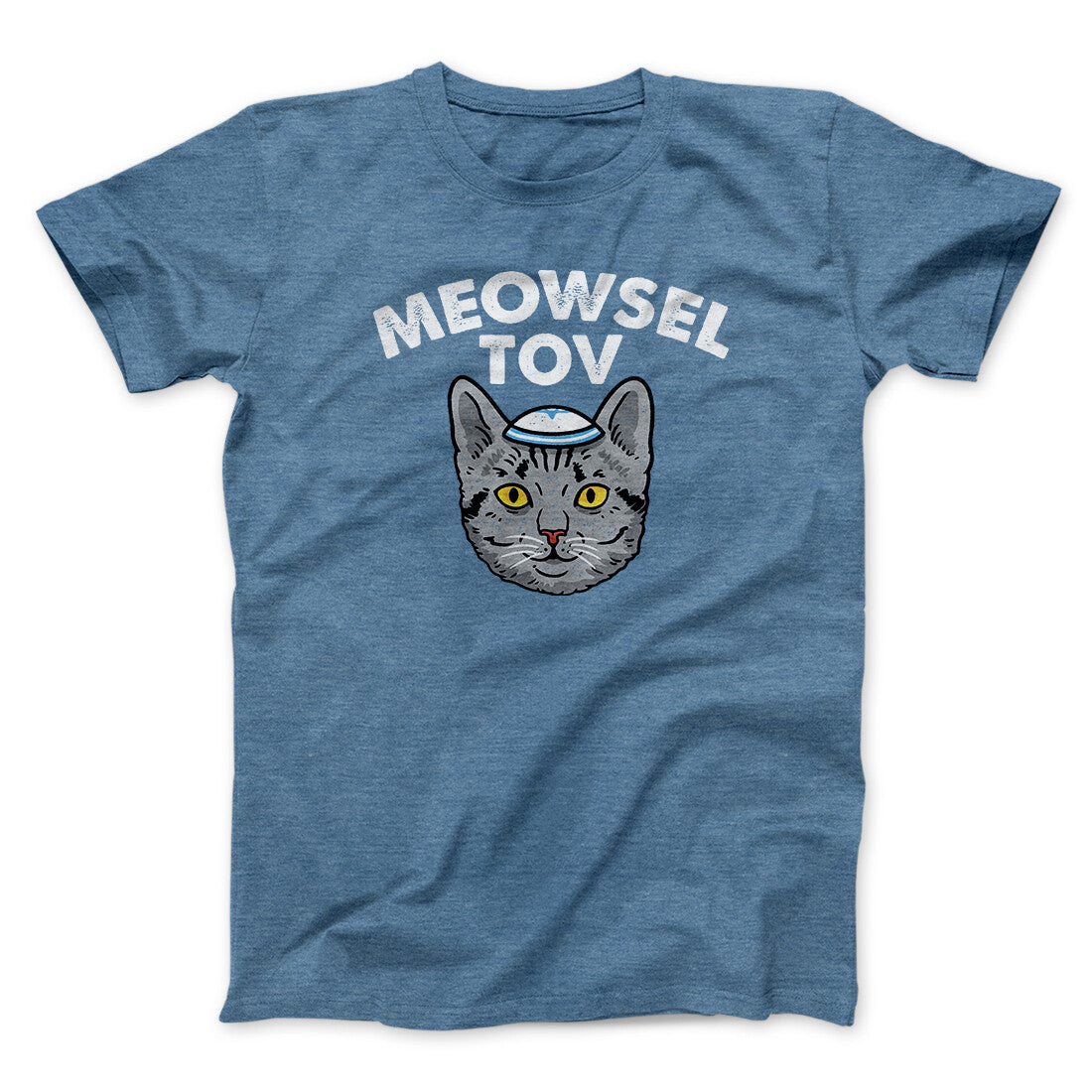 Meowsel Tov Funny Hanukkah Men/Unisex T-Shirt
